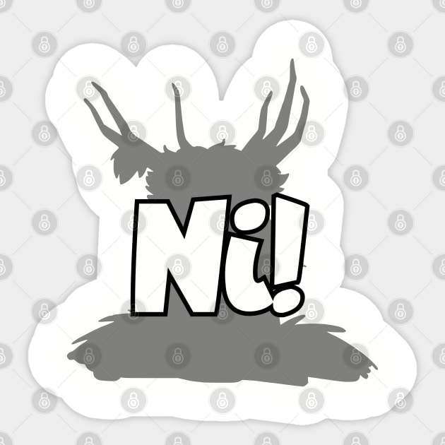 Ni! Sticker by Among the Leaves Apparel